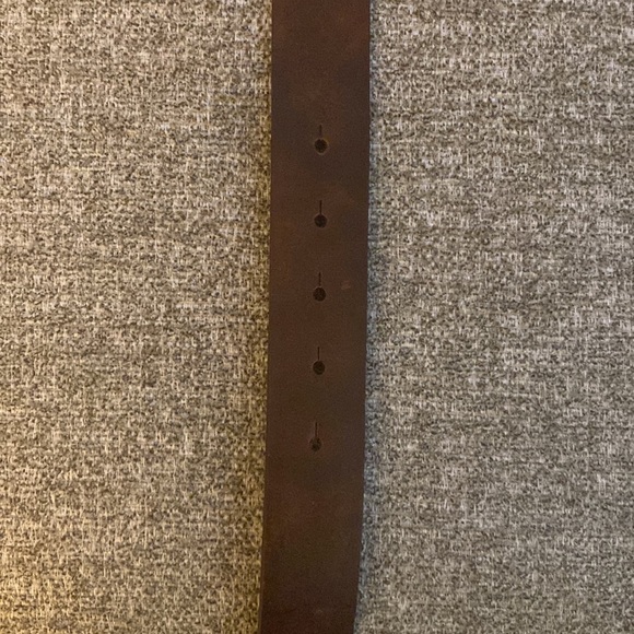 Genuine Leather Belt with Embellished Buckle/Size Small - Picture 7 of 8